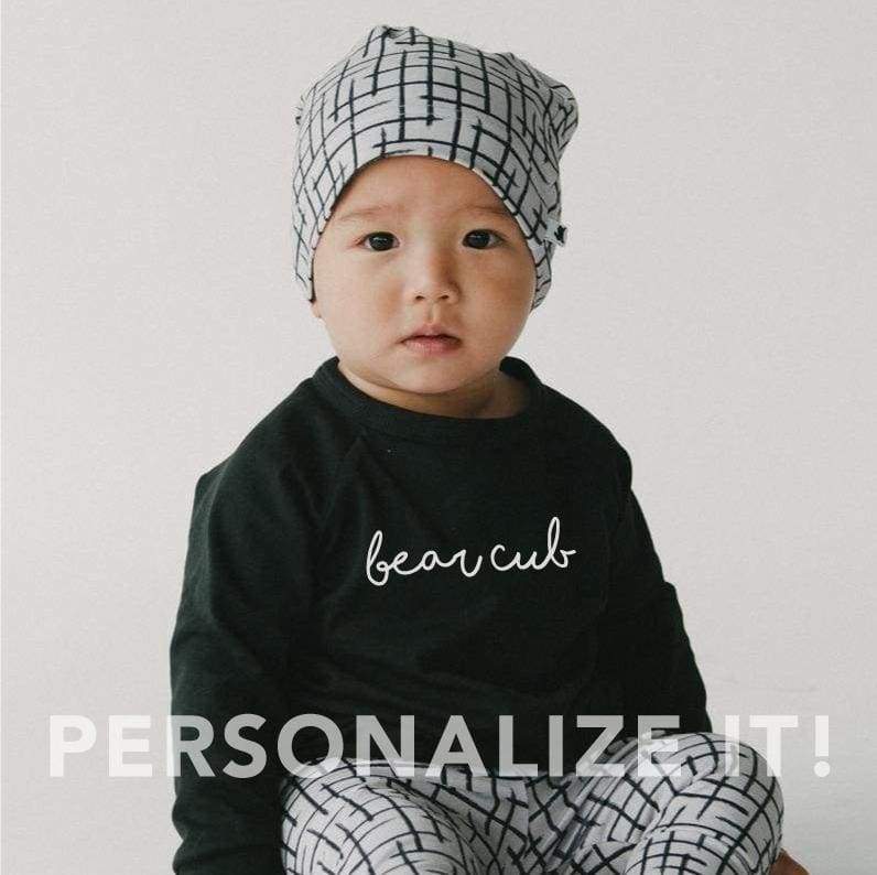 Baby/Kids/Youth Personalized Pullover | Black | Block or Script Lettering Personalized Shirts Little & Lively Canada (1476542070807)