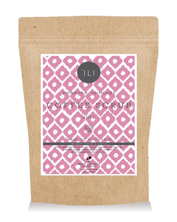 'Ili Scrub - Travel Size Coffee Scrub - Rose